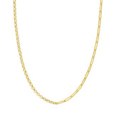 50/50 PAPERCLIP ROLO CHAIN