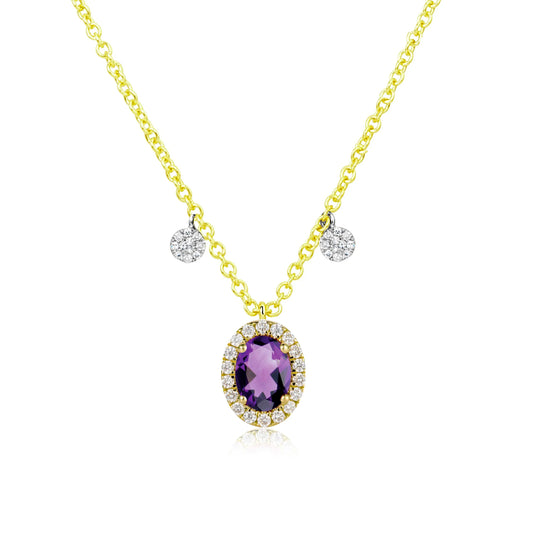 FEBRUARY AMETHYST BIRTHSTONE NECKLACE