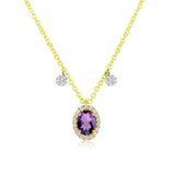 FEBRUARY AMETHYST BIRTHSTONE NECKLACE
