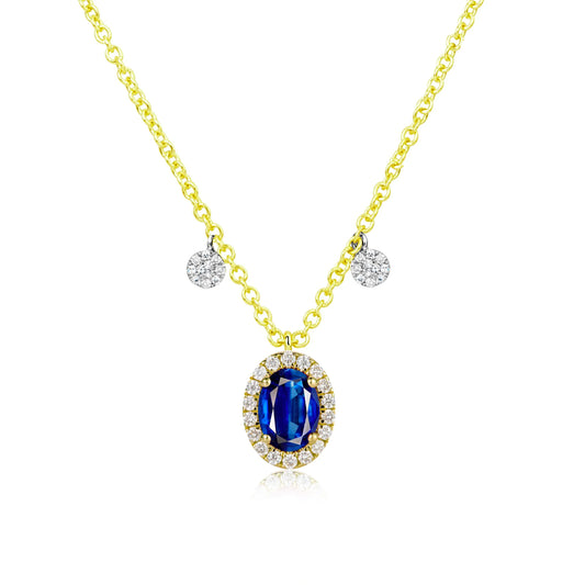 SEPTEMBER SAPPHIRE BIRTHSTONE NECKLACE