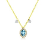 MARCH AQUAMARINE BIRTHSTONE NECKLACE