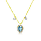 NOVEMBER BLUE TOPAZ BIRTHSTONE NECKLACE