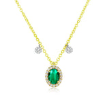 MAY EMERALD BIRTHSTONE NECKLACE