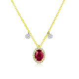 JANUARY GARNET BIRTHSTONE NECKLACE