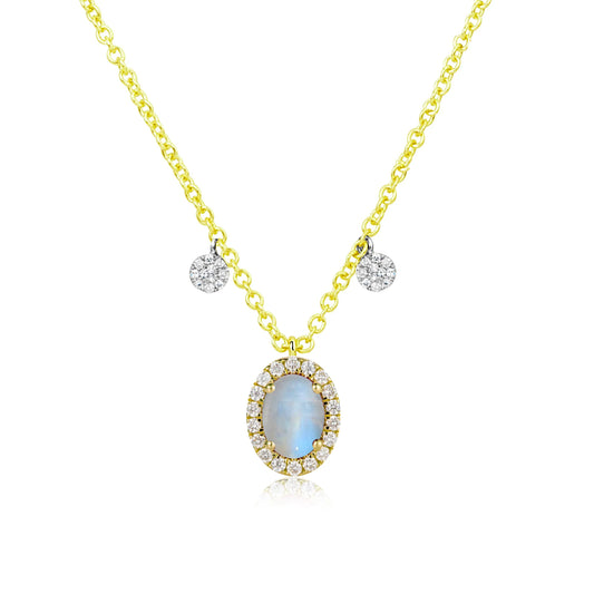 JUNE MOONSTONE BIRTHSTONE NECKLACE