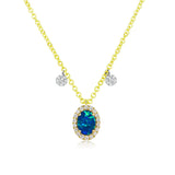 OCTOBER OPAL BIRTHSTONE NECKLACE