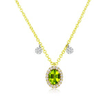AUGUST PERIDOT BIRTHSTONE NECKLACE