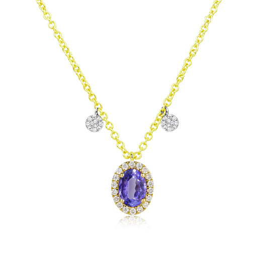 DECEMBER TANZANITE BIRTHSTONE NECKLACE