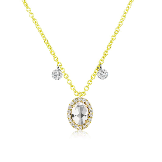 APRIL WHITE TOPAZ BIRTHSTONE NECKLACE