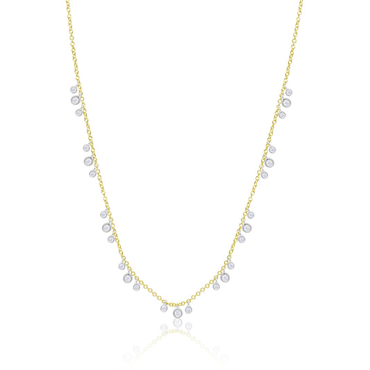 DAINTY HANGING DIAMOND NECKLACE