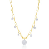 PAPERCLIP CHARM NECKLACE