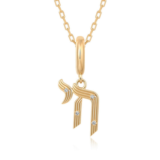 LINES AND SCATTERED DIAMONDS CHAI CHARM