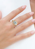 COLOR STONE BUBBLE RING