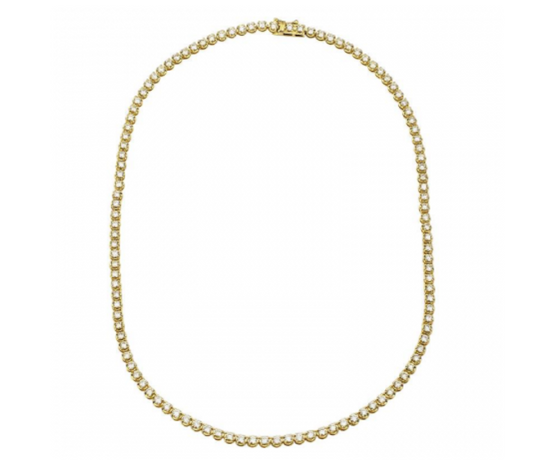 5 CT NATURAL DIAMOND TENNIS NECKLACE