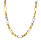 TWO TONE BRUSHED POLISHED CHAIN