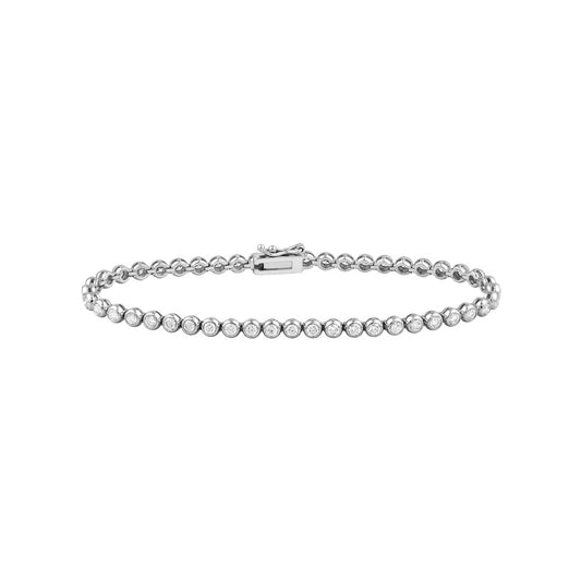 BEZEL SET TENNIS BRACELET