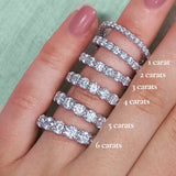 LAB GROWN ROUND DIAMOND ETERNITY BAND