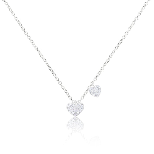 DOUBLE HANGING HEART NECKLACE