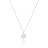 PAVE DIAMOND JEWISH STAR NECKLACE